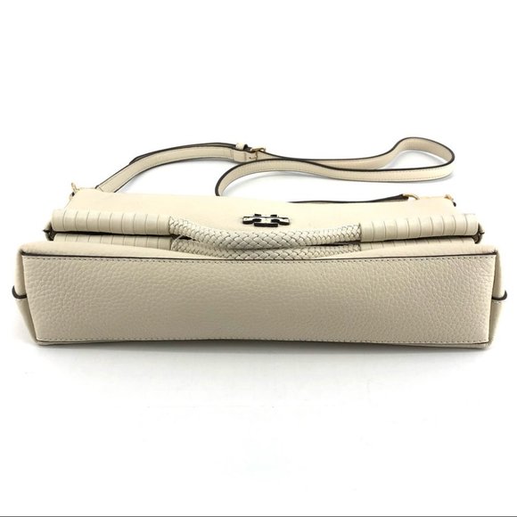 Tory Burch Cream Leather Satchel/Top Handle Bag | New With Tags - Picture 11 of 14